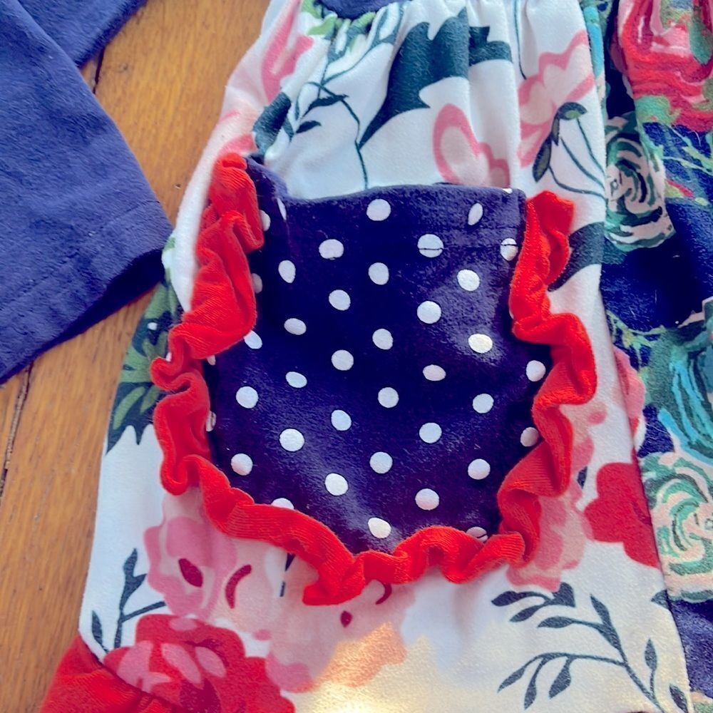 Multi colored Ruffle Dress 🧡 - Picture 3 of 4